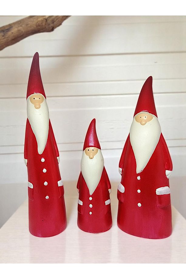 Dekoratif İskandinav Tarzı Noel Baba 3lü - 1