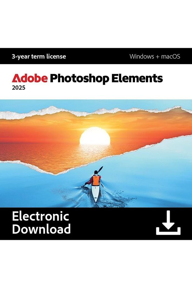 PhotoShop Elements 2025 (Windows/MAC) - 1 Kullanıcı 3 Yıl Abonelik Kodu - 1