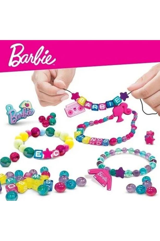 Barbie Kolye Bileklik Yapma Takı Çantası Hobi Seti 3 Yaş - 2