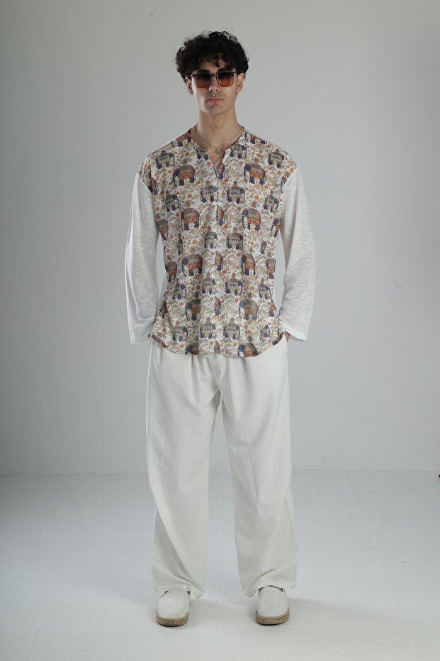 عرق الصيف منقوشة الفيل - 5