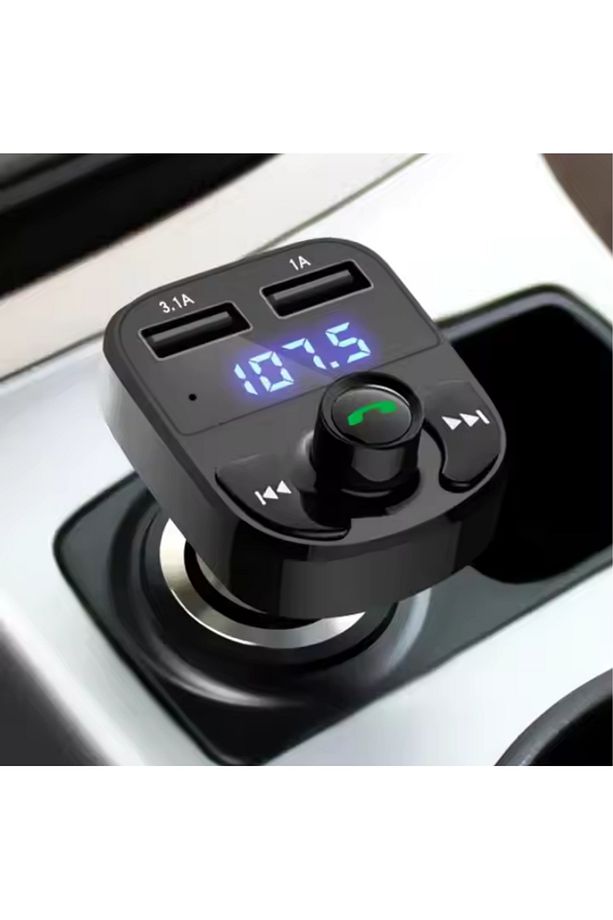 Bluetooth Fm Transmitter Araç Kiti X8 | 15w Hızlı Şarj, Oto Çakmaklık, Usb Mp3 Çalar, Müzik Ve Radyo - 7