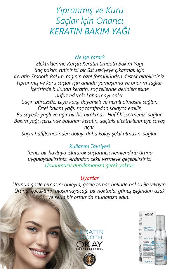 Saç Bakim Yagi Keratin Smooth 125 Ml X 2 Adet - 2