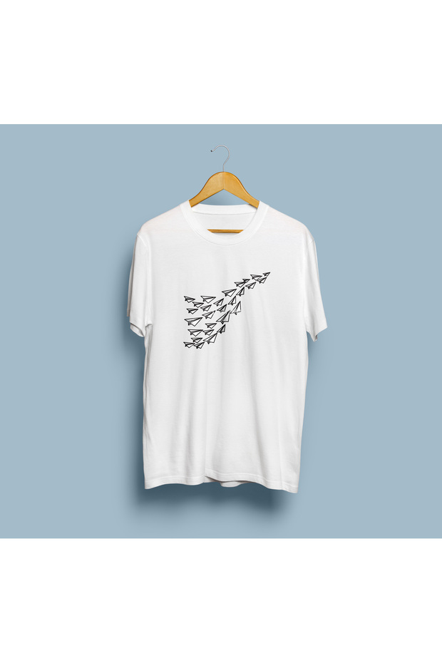 Oversize Paper Airplane Design Unisex T-Shirt