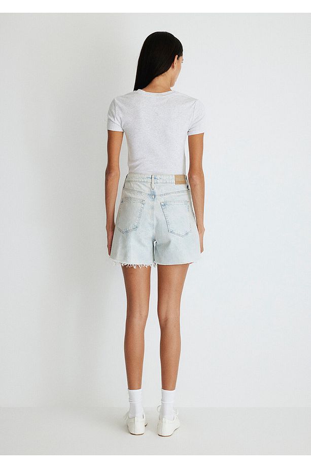 Millie 90lar Buz Mavi Jean Şort 1458987072 - 5