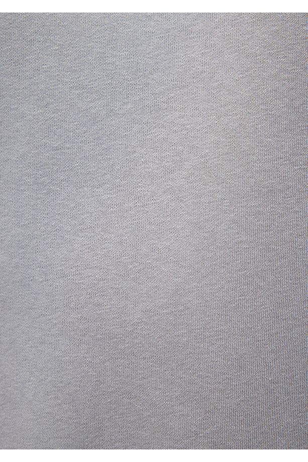 Bisiklet Yaka Gri Basic Sweatshirt 1610198-70093 - 7