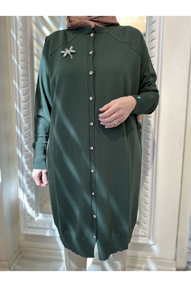 İNVEE 6283 Zümrüt Yusufçuk Hırka - 1