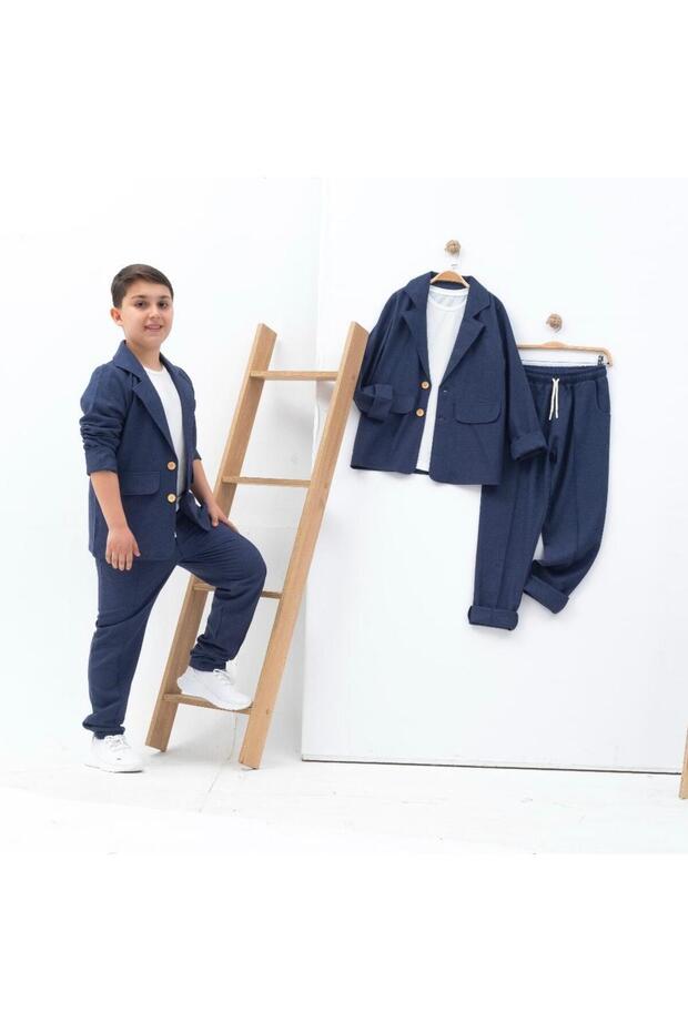 بدلة الصبي الكتان - 4