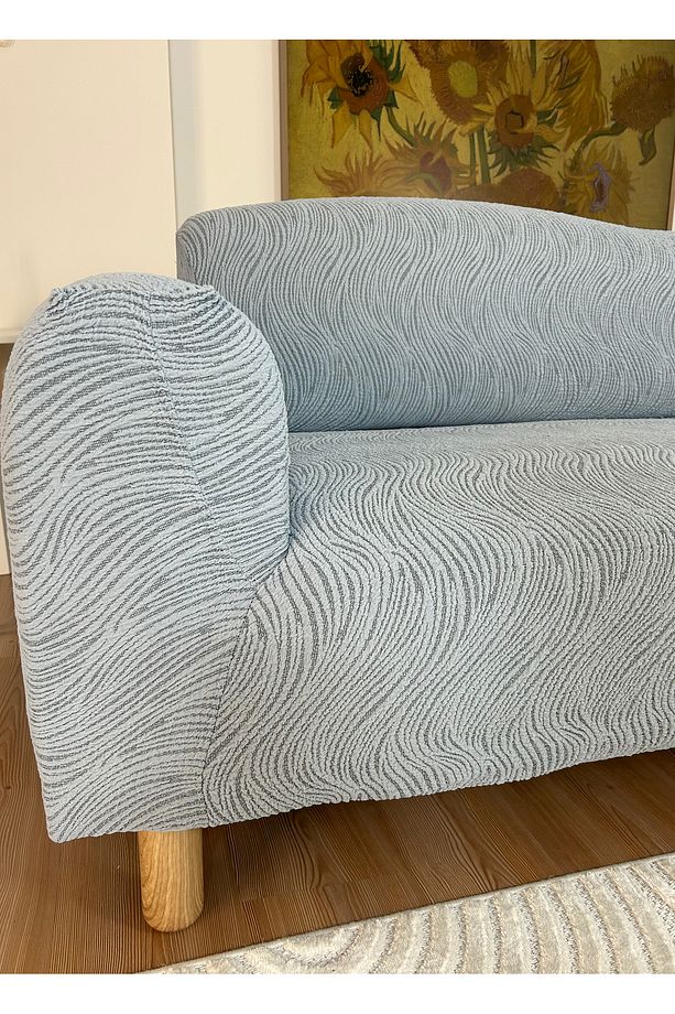 Koltuk Örtüsü Lastikli Jakarlı 3 3 1 1 Likralı Koltuk Kanepe Takımı - 5