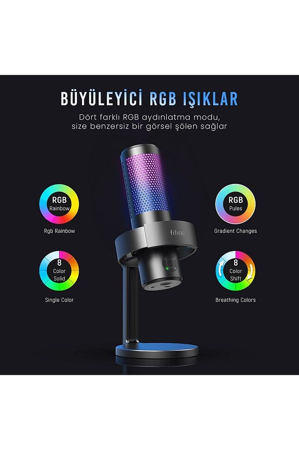 Ampligame A9 USB Oyuncu Yayıncı Bilgisayar Mikrofon - 3
