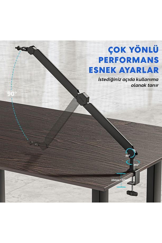 Bm66 - Profesyonel Masaüstü Mikrofon Standı - 7