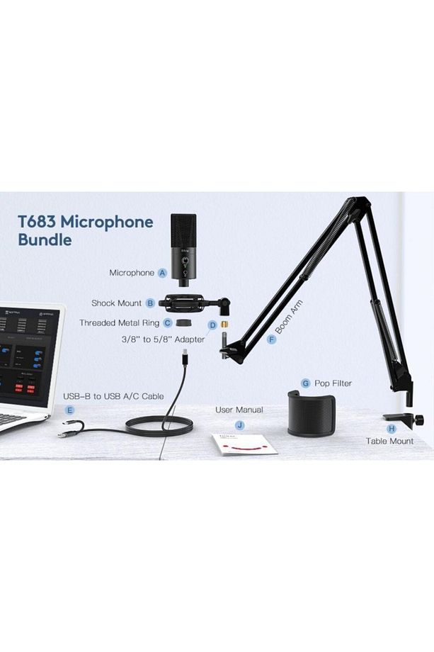 T683 - Usb Condenser Mıkrofon Kıt - 2