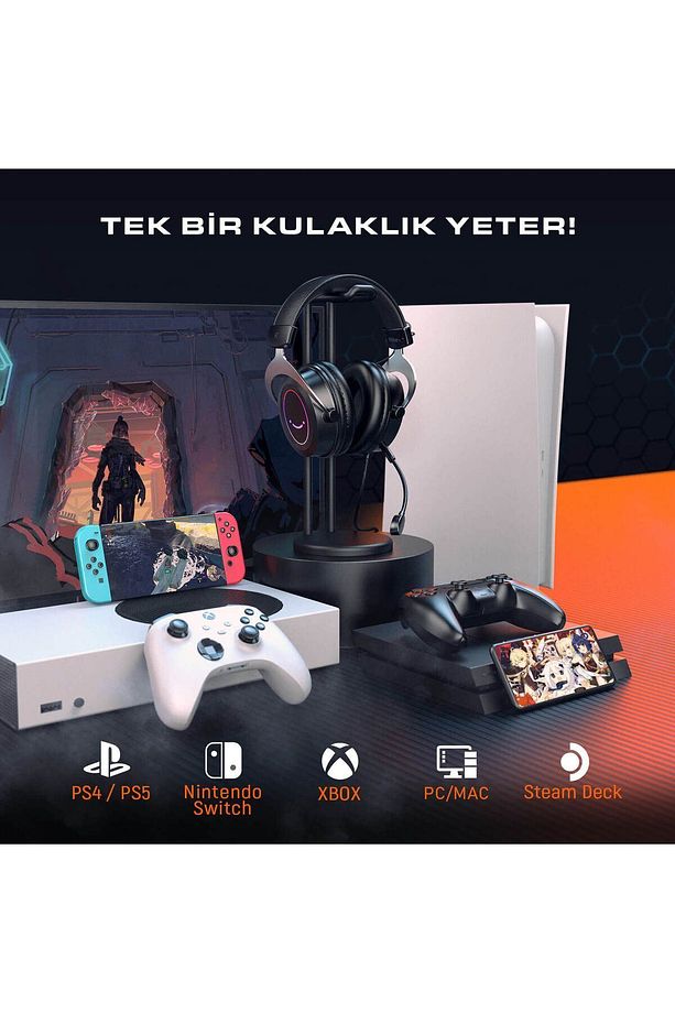 H3 - Rgb Mıkrofonlu Gamıng Kulaklık - 6
