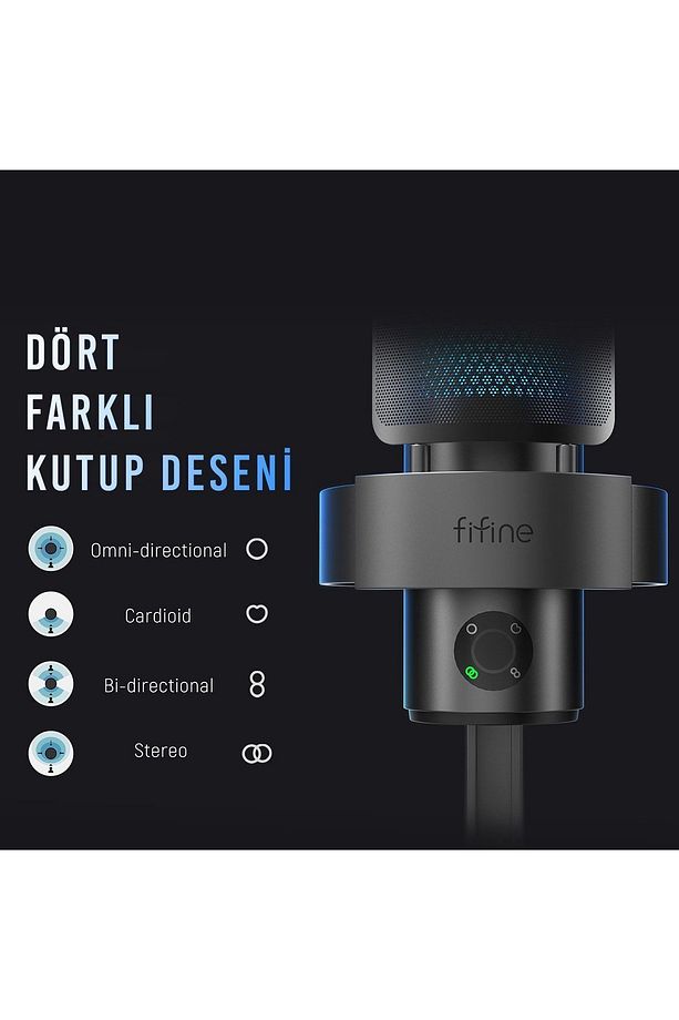 Ampligame A9 USB Oyuncu Yayıncı Bilgisayar Mikrofon - 4