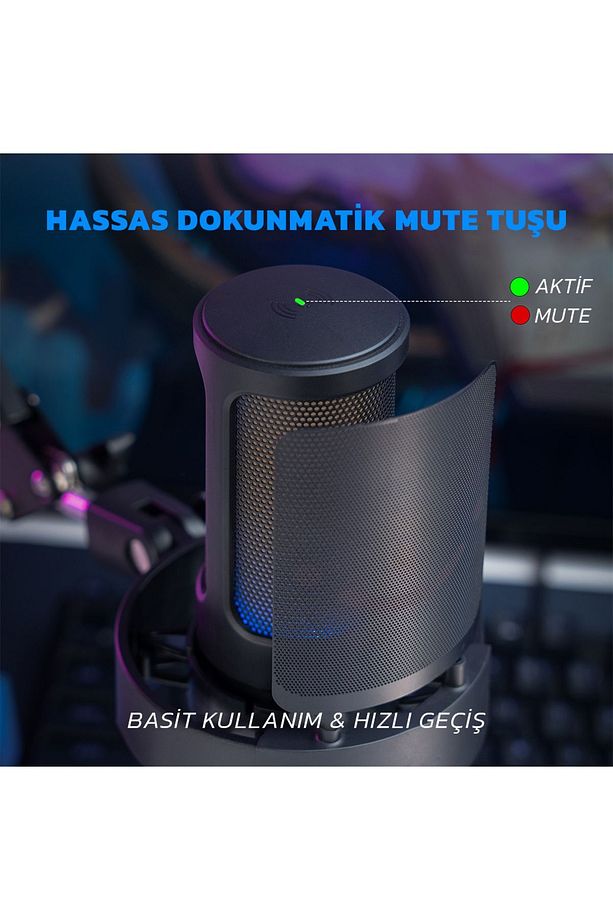A8t- Ampligame Usb Yayıncı Bilgisayar Mikrofonu - 8