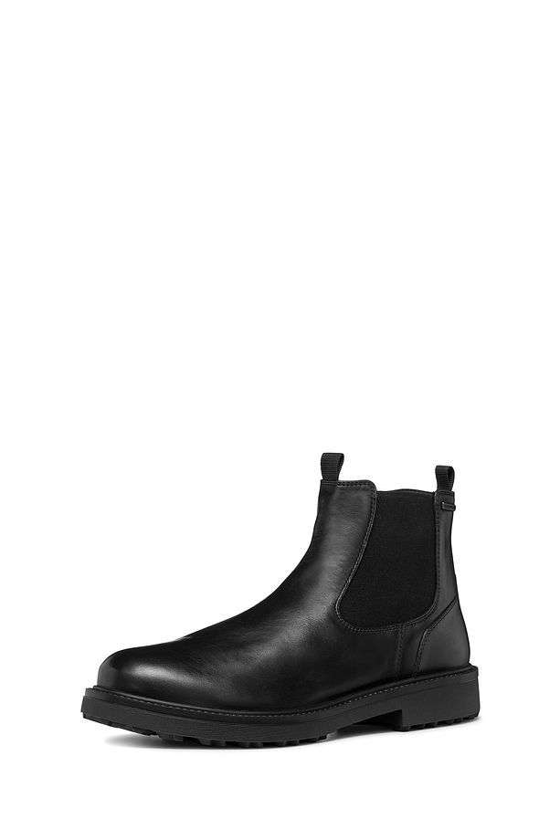 Erkek Siyah Lagorai Abx Fermuarlı Waterproof Deri Casual Bot U46hqb00043c9999 - 2