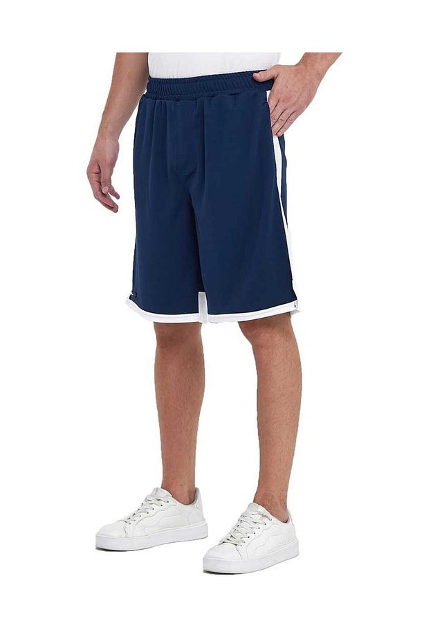 File Şeritli Jakarlı Polyester Erkek Spor Şort - 5