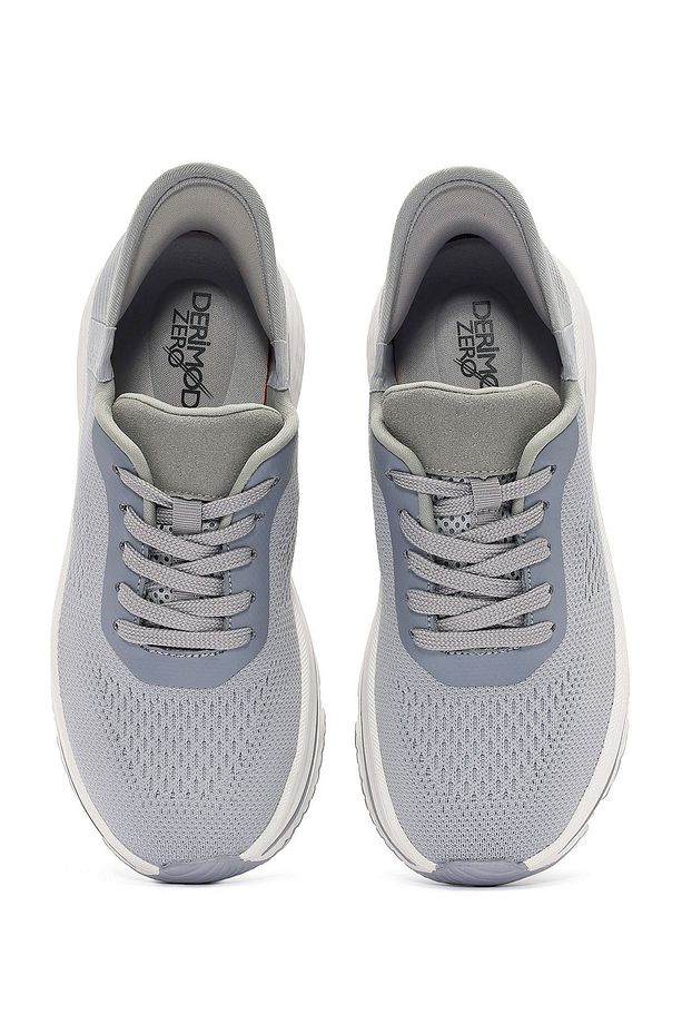Zero Kadın Gri Bağcıklı Kalın Tabanlı Sneaker 25sfe49556f - 7