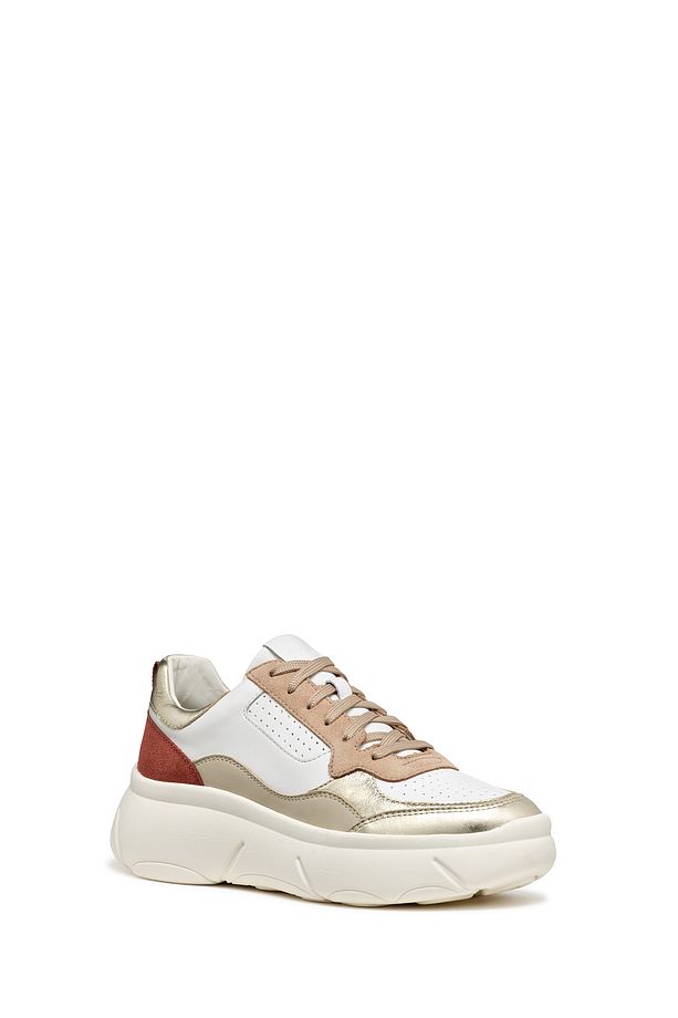 Kadın Beyaz Nebula 2.0 X Bağcıklı Kalın Taban Deri Sneaker D45nhb085cfc1327 - 5