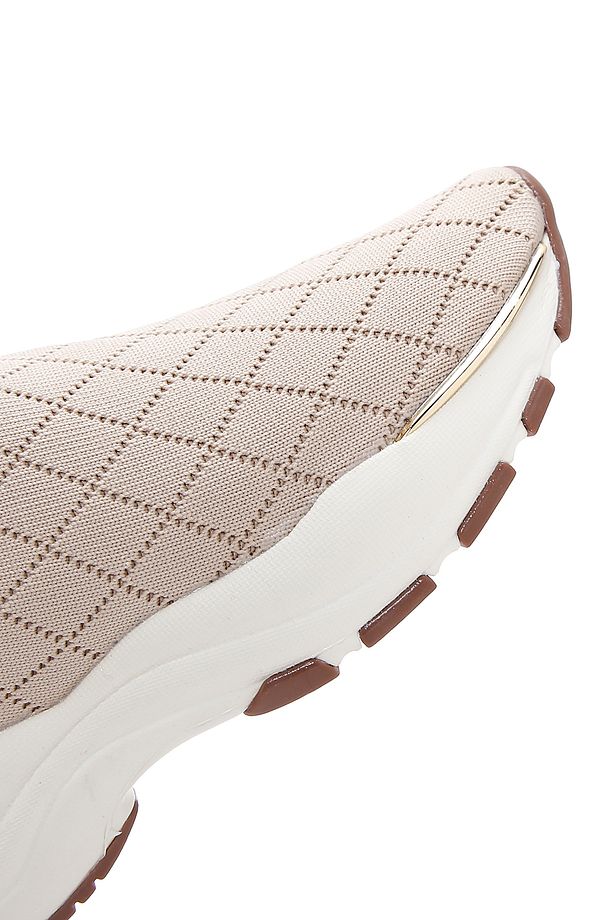 Zero Kadın Bej Desenli Kalın Tabanlı Sneaker 25sfd43036f - 8