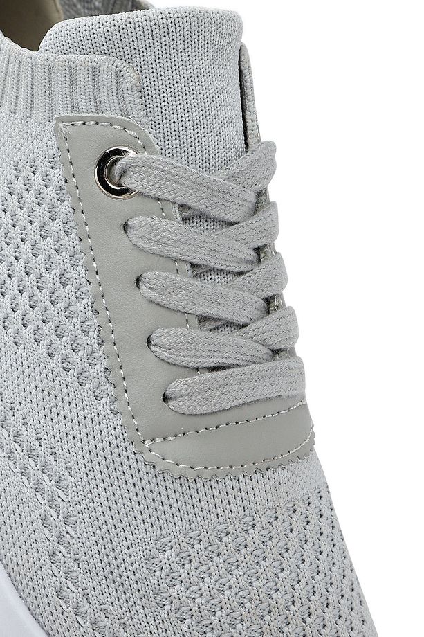 Zero Kadın Gri Bağcıklı Sneaker 25sfd43016f - 8