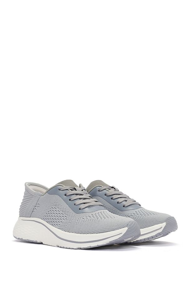 Zero Kadın Gri Bağcıklı Kalın Tabanlı Sneaker 25sfe49556f - 3