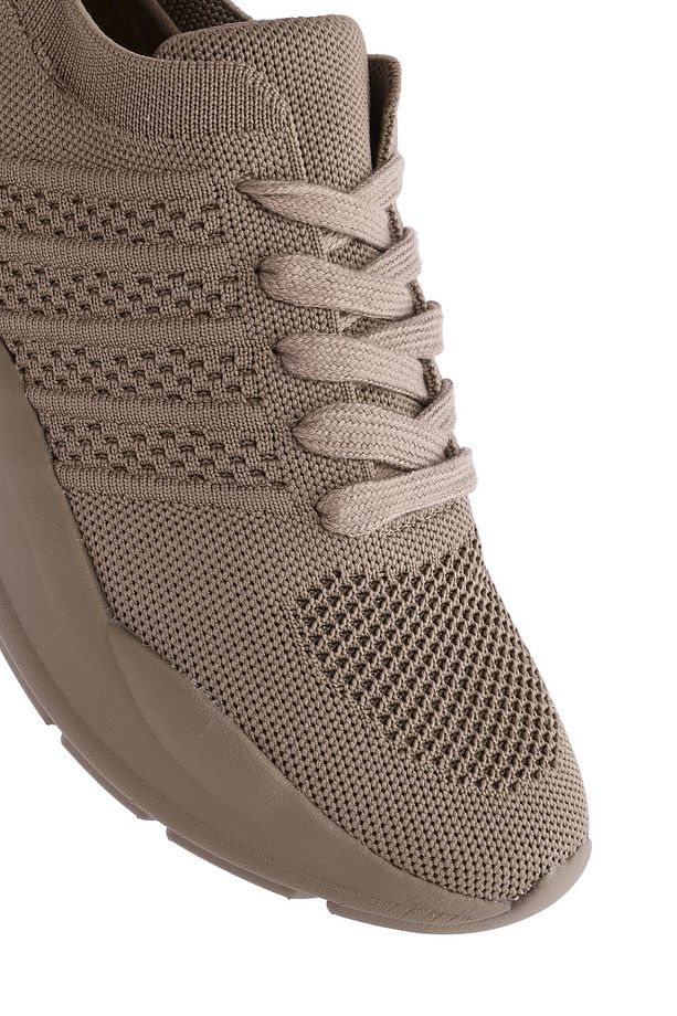 Zero Kadın Vizon Bağcıklı Kalın Tabanlı Sneaker 25sfd43146f - 7