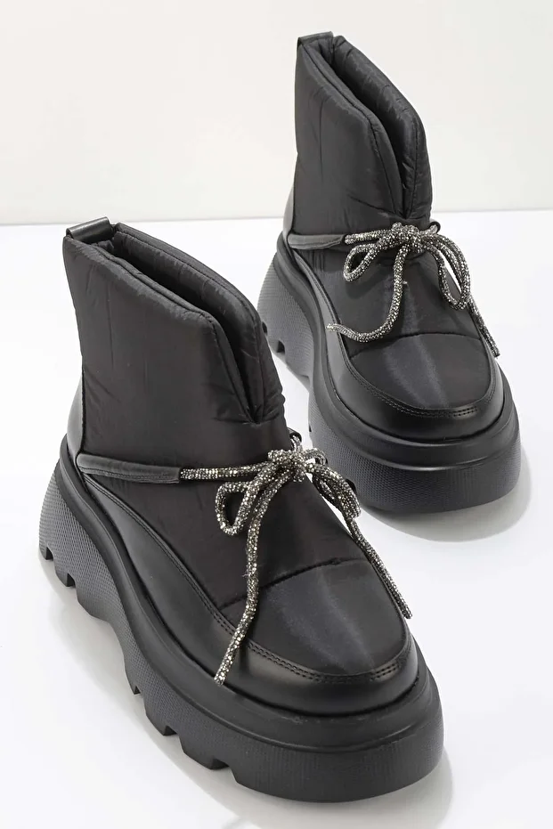 Siyah Kadın Bot & Bootie K02791081109 - 3