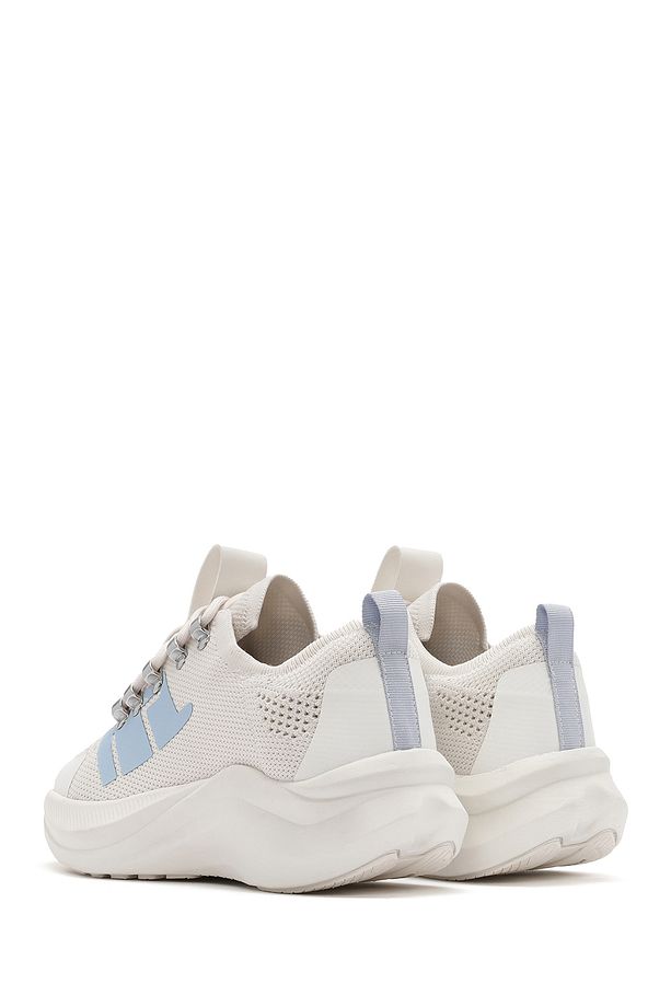Zero Kadın Gri Kalın Tabanlı Bağcıklı Kumaş Sneaker 25sfd43166f - 5
