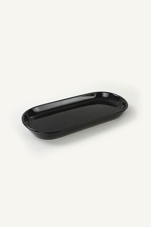 Siyah Noyan Kayık Tabak 26 Cm 2 Adet - 3