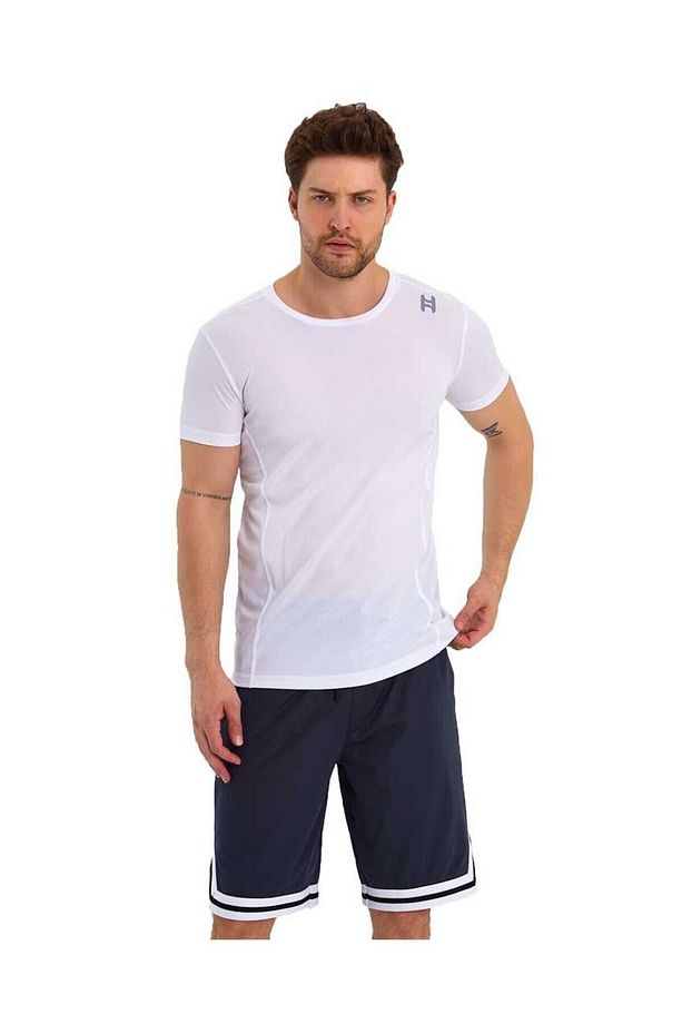 Erkek Polyester Beyaz Şeritli Basketbol Şort - 5