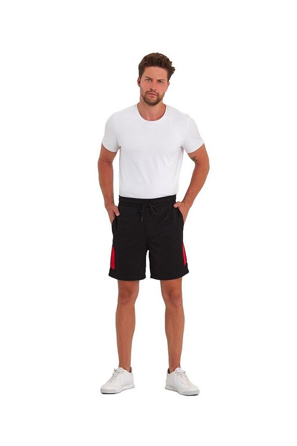 Siyah Polyester Erkek Spor Şort - 2