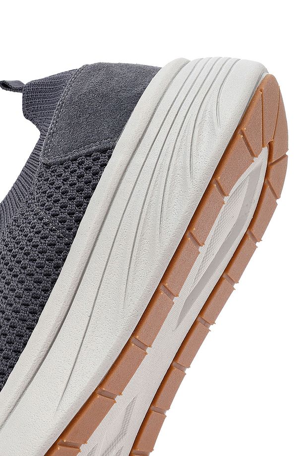 Zero Erkek Gri Kalın Tabanlı Kumaş Sneaker 25sfd69506f - 8