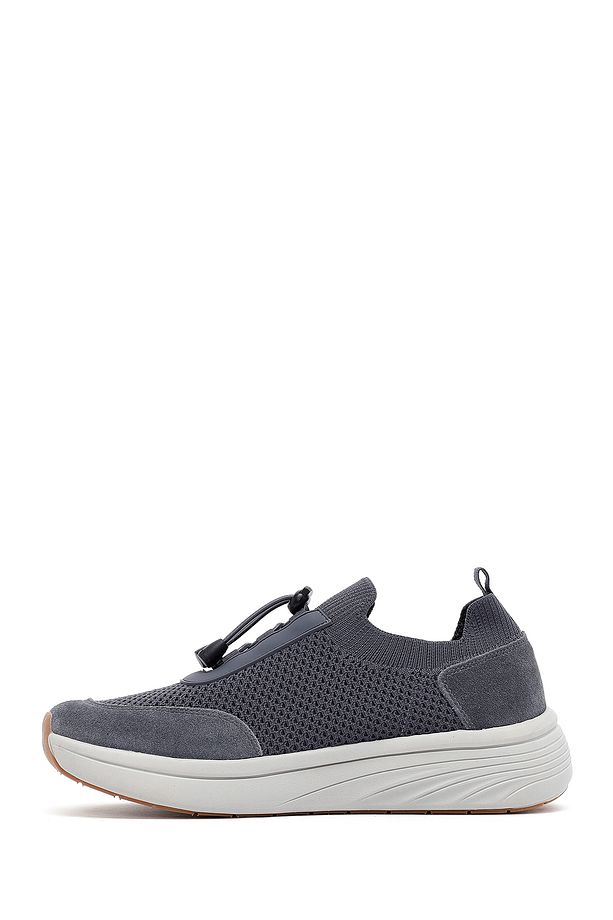 Zero Erkek Gri Kalın Tabanlı Kumaş Sneaker 25sfd69506f - 2