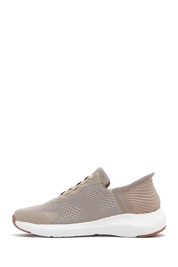 Zero Erkek Bej Kalın Tabanlı Kumaş Sneaker 25sfd69486f - 2