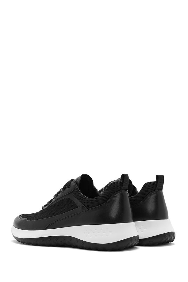 Erkek Siyah Bağcıklı Kalın Tabanlı Sneaker 25SFD692614 - 5