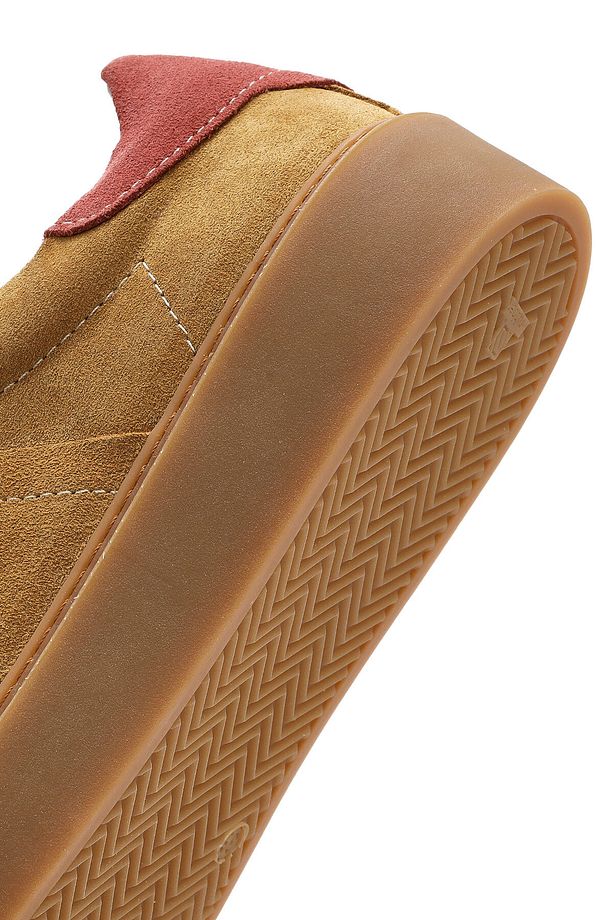 Kadın Taba Bağcıklı Süet Deri Sneaker 25SFD370910 - 8