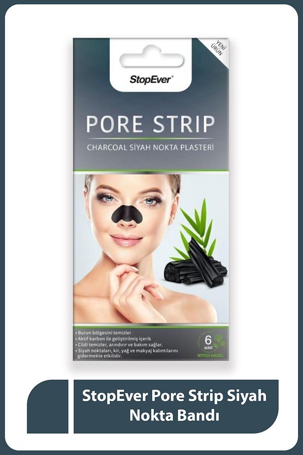 Pore Strip Siyah Nokta Bandı – Charcoal | Aktif Karbon Içerikli | 6 Adet - 1