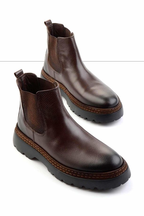Kahve Leather Erkek Bot & Bootie E02011026640 - 2