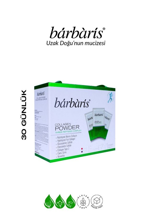 Kolajen Powder Three Peptıdes Complex (BALIK-SIĞIR-TAVUK) Tip 1-2-3 Eklem , Kıkırdak ,kemik 30 Şase - 1