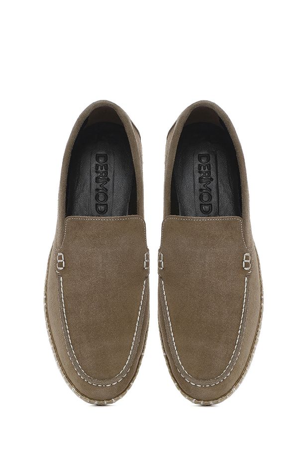Erkek Bej Süet Deri Espadril 25SFD660210 - 7