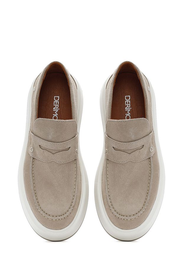 Erkek Bej Süet Hakiki Deri Casual Penny Loafer Ayakkabı Casual Günlük Ayakkabı 25sfd707310 - 7