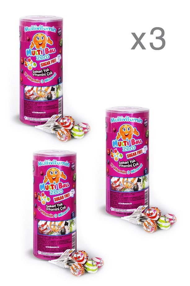 Zero (şekersiz ) Multivitavin Lolipop ( 3 Lü Avantajlı Paket ) - 2