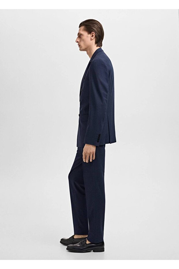 Slim fit Monaco kruvaze blazer ceket - 5