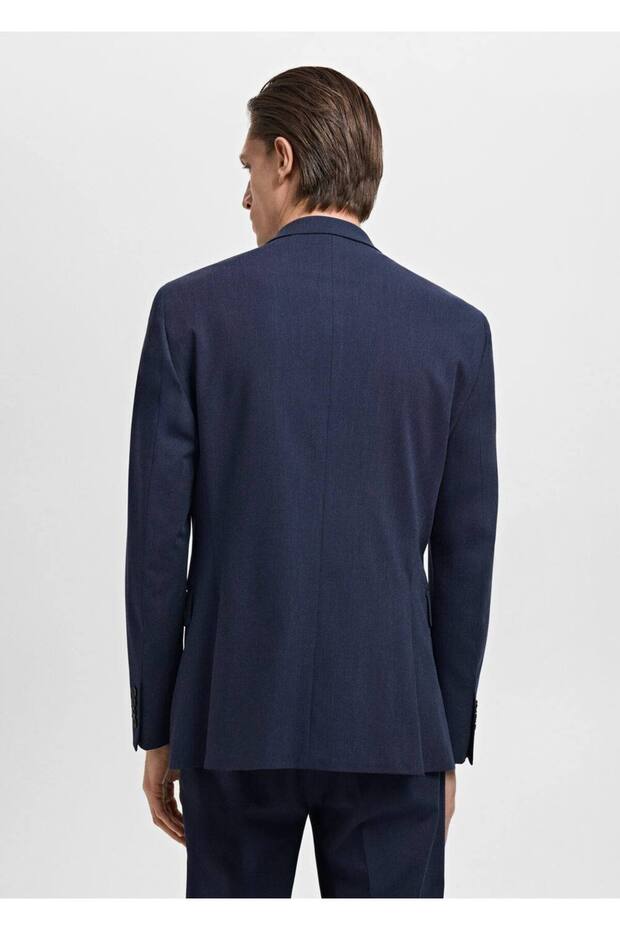 Slim fit Monaco kruvaze blazer ceket - 4