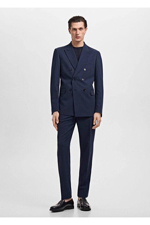 Slim fit Monaco kruvaze blazer ceket - 2