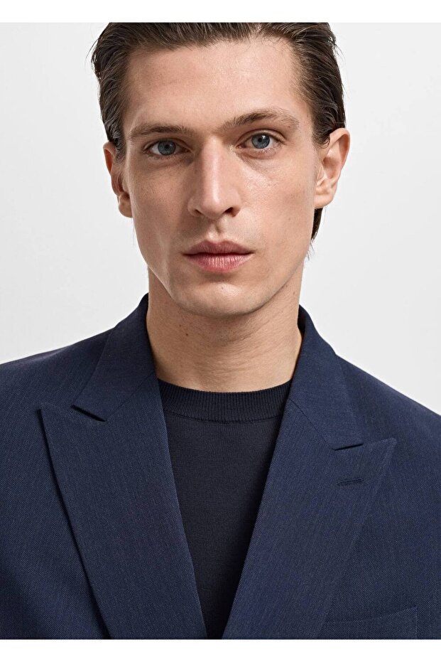 Slim fit Monaco kruvaze blazer ceket - 8