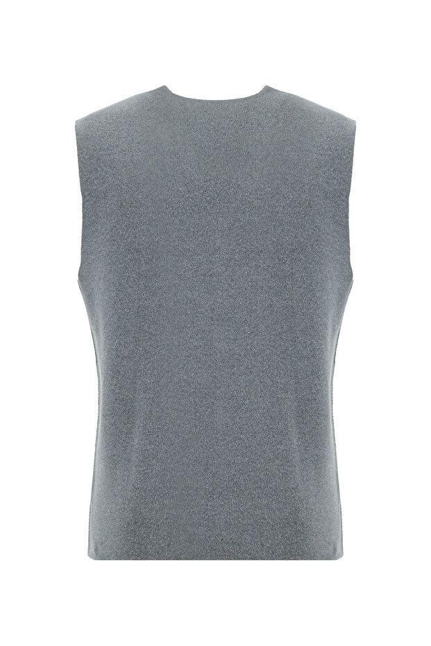 Pamuklu Triko Yelek - 2