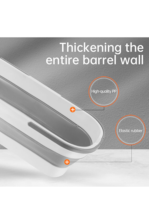 دلو التنظيف، تصميم قابل للطي وأسطوانة لسهولة الاستخدام. - 2