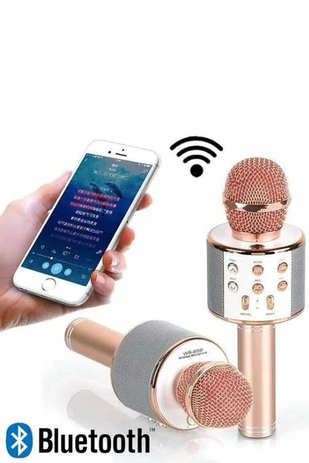 Karaoke Mikrofon Dahili Hoparlörlü Sd-usb-aux Girişli Bluetooth Hoparlör - 3