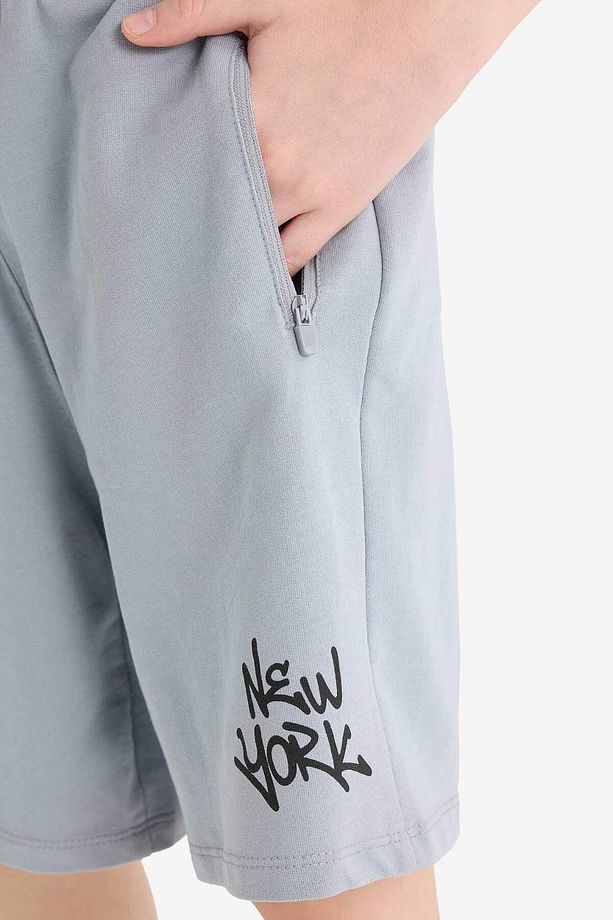 Erkek Çocuk Beli Lastikli Baskılı Şort F6434A825HS - 5